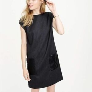 J. Crew Black Shift Dress